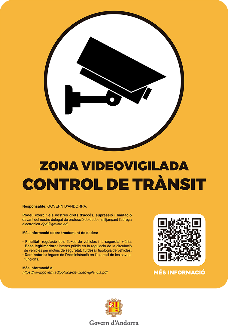 ZONA VIDEOVIGILADA CONTROL DE TRÁNSIT